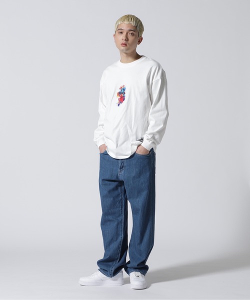 A4A（エーフォーエー）の「A4A/エーフォーエー/SPLASH PAINT LST/ロンT（Tシャツ/カットソー・メンズ・ホワイト/ブラック・F）」の9枚目の写真