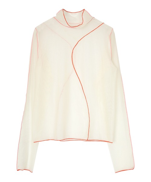 miette（ミエット）の「配色メローカーブラインシアートップス（Tシャツ/カットソー・レディース・ブラック/オフホワイト・FREE）」の3枚目の写真