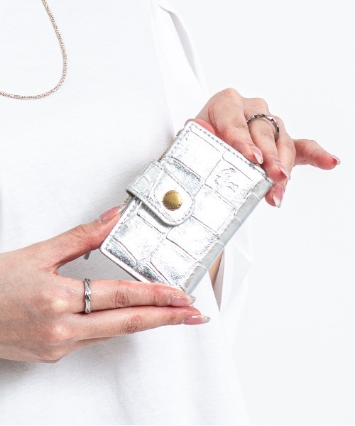 BELLIES YORK（ベリーズヨーク）の「【BELLIES YORK/ベリーズヨーク】キーケース　小銭入れ　イタリア牛革（キーケース/キーアクセサリー・レディース・ブラウン/ブラック/ブラック系その他/シルバー/カーキ/ブラウン系その他/ベージュ・FREE）」の7枚目の写真