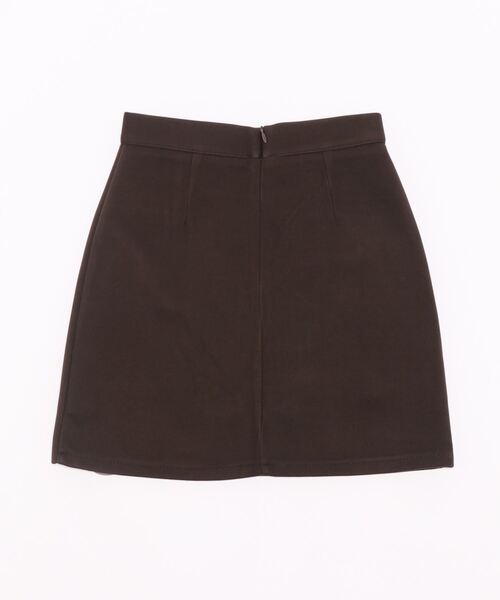 LOPASS（ロパス）の「ラシャハイウエストAラインミニスカート（スカート・レディース・ブラウン/ブラック・S/M/L）」の6枚目の写真