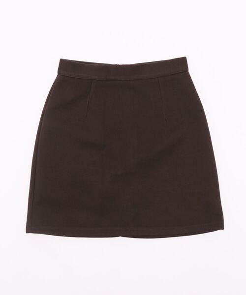 LOPASS（ロパス）の「ラシャハイウエストAラインミニスカート（スカート・レディース・ブラウン/ブラック・S/M/L）」の5枚目の写真