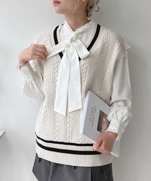 AS KNOW AS plus | ○ケーブルチルデンベスト(ベスト)