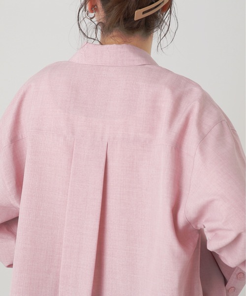 N.（N. Natural Beauty Basic）（エヌエヌナチュラルビューティーベーシック）の「◆ポプリンフラップポケットシャツ（シャツ/ブラウス・レディース・グレー/ピンク/ミント・MEDIUM）」の19枚目の写真