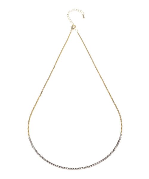 ELENDEEK（エレンディーク）の「バイカラーネックレス（ネックレス・レディース・ゴールド/シルバー・FREE）」の2枚目の写真