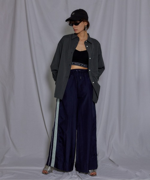 PRANK PROJECT（プランクプロジェクト）の「マルチファブリックオーバーシャツ/Multi Fabric Over Shirt（シャツ/ブラウス・レディース・マルチ/アイボリー/ブルー・FREE）」の4枚目の写真