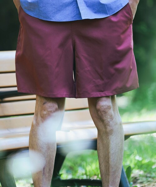 B:MING by BEAMS（ビーミングバイビームス）の「B:MING by BEAMS / クールファイバー イージーショートパンツ(セットアップ対応)（その他パンツ・メンズ・チャコールグレー/グリーン/レッド系その他/ネイビー・SMALL/MEDIUM/LARGE/X-LARGE）」の4枚目の写真