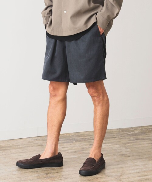 B:MING by BEAMS（ビーミングバイビームス）の「B:MING by BEAMS / クールファイバー イージーショートパンツ(セットアップ対応)（その他パンツ・メンズ・チャコールグレー/グリーン/レッド系その他/ネイビー・SMALL/MEDIUM/LARGE/X-LARGE）」の2枚目の写真