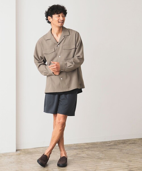 B:MING by BEAMS（ビーミングバイビームス）の「B:MING by BEAMS / クールファイバー イージーショートパンツ(セットアップ対応)（その他パンツ・メンズ・チャコールグレー/グリーン/レッド系その他/ネイビー・SMALL/MEDIUM/LARGE/X-LARGE）」の18枚目の写真