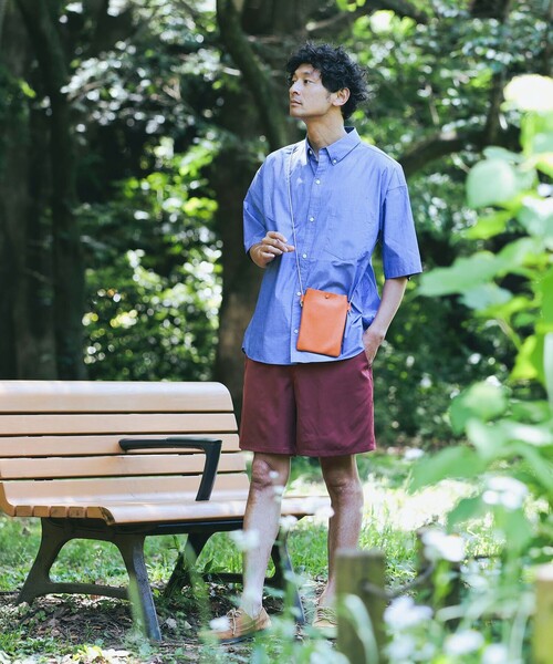 B:MING by BEAMS（ビーミングバイビームス）の「B:MING by BEAMS / クールファイバー イージーショートパンツ(セットアップ対応)（その他パンツ・メンズ・チャコールグレー/グリーン/レッド系その他/ネイビー・SMALL/MEDIUM/LARGE/X-LARGE）」の13枚目の写真