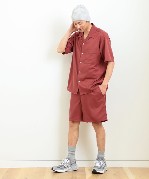 B:MING by BEAMS（ビーミングバイビームス）の「B:MING by BEAMS / クールファイバー イージーショートパンツ(セットアップ対応)（その他パンツ・メンズ・チャコールグレー/グリーン/レッド系その他/ネイビー・SMALL/MEDIUM/LARGE/X-LARGE）」の16枚目の写真