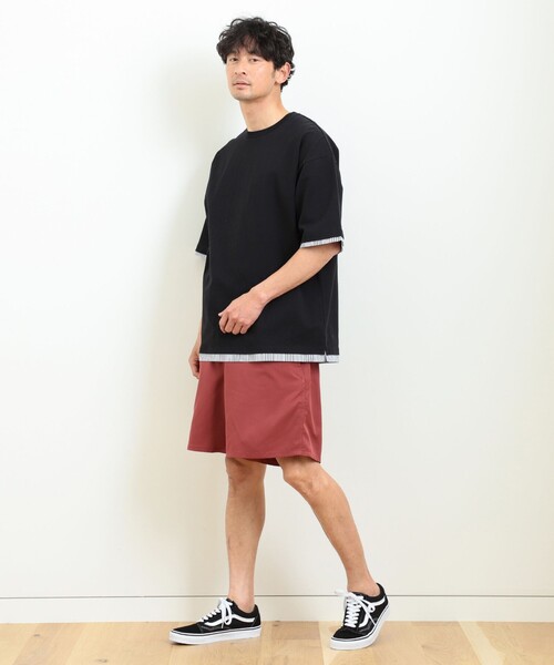 B:MING by BEAMS（ビーミングバイビームス）の「B:MING by BEAMS / クールファイバー イージーショートパンツ(セットアップ対応)（その他パンツ・メンズ・チャコールグレー/グリーン/レッド系その他/ネイビー・SMALL/MEDIUM/LARGE/X-LARGE）」の11枚目の写真