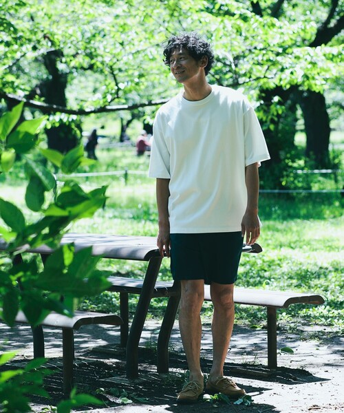 B:MING by BEAMS（ビーミングバイビームス）の「B:MING by BEAMS / クールファイバー イージーショートパンツ(セットアップ対応)（その他パンツ・メンズ・チャコールグレー/グリーン/レッド系その他/ネイビー・SMALL/MEDIUM/LARGE/X-LARGE）」の7枚目の写真