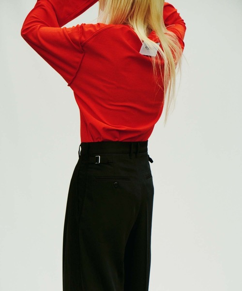 THE STANDARD（ザスタンダード）の「WEGO/【CTHY×THE STANDARD】タックワイドトラウザー（スラックス・メンズ・ブラック・MEDIUM/LARGE）」の14枚目の写真