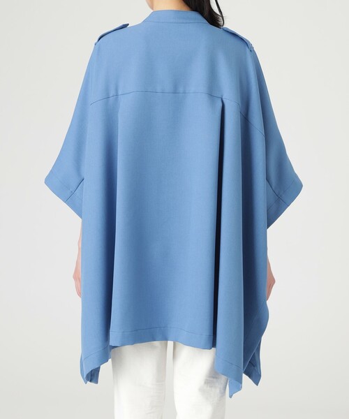 LOVELESS（ラブレス）の「トレンチポンチョ（ポンチョ・レディース・ブルー/ベージュ系その他/ダークネイビー・FREE）」の10枚目の写真