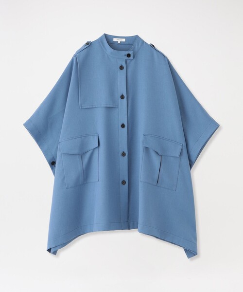 LOVELESS（ラブレス）の「トレンチポンチョ（ポンチョ・レディース・ブルー/ベージュ系その他/ダークネイビー・FREE）」の14枚目の写真