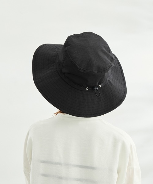 ROPE' PICNIC（ロペピクニック）の「【コカゲル】UVカット/ナイロンツバ広ハット（ハット・レディース・ブラック/ベージュ系その他・FREE）」の16枚目の写真