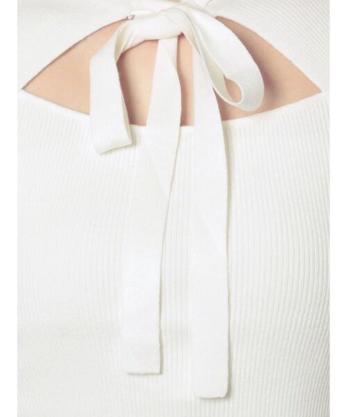 MERCURYDUO(マーキュリーデュオ)の「2WAYリボンカットアウトリブニット(ニット/セーター・レディース・チャコールグレー/オフホワイト/ブラック/ブラウン・FREE)」の21枚目の写真