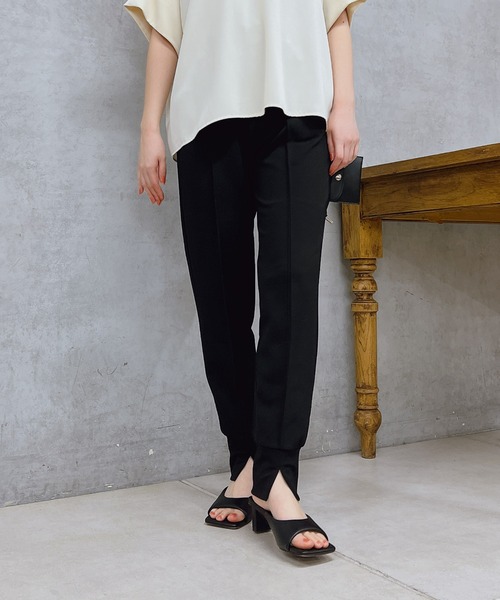 un dix cors（アンディコール）の「イージージョガーパンツ（その他パンツ・レディース・ブラウン/ブラック・FREE）」の7枚目の写真