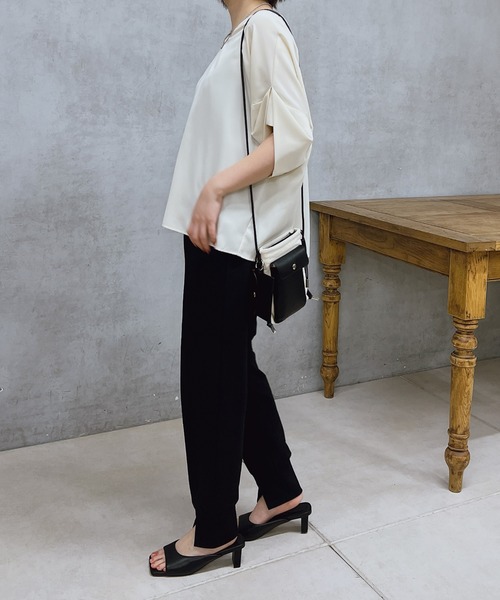 un dix cors（アンディコール）の「イージージョガーパンツ（その他パンツ・レディース・ブラウン/ブラック・FREE）」の11枚目の写真