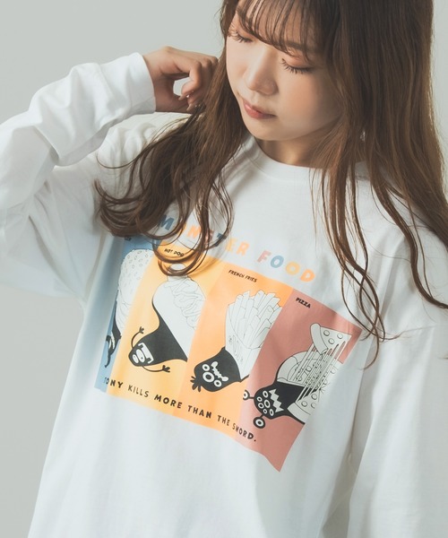 SIDEWAY STANCE（サイドウェイスタンス）の「【SIDEWAY STANCE】オリジナル グラフィック プリント ロンT（Tシャツ/カットソー・メンズ・I/L/M/ホワイト系その他2/J/ブラック系その他2/ブラック系その他/ホワイト系その他/A/E/D/H/F/B/G/C/イエロー系1/ブラック系1/ホワイト系1/ブラック系/Q/ホワイト系/N/イエロー系/K/ブラック系5/ブラック系4/ブルー系2/ホワイト系5/ブラック系3/ホワイト系4/ホワイト系3/ブルー系3/イエロー系2/イエロー系3/ホワイト系6/ブラック系6/イエロー系その他2/O/P/S/ブルー系その他2/R/イエロー系その他/ブルー系その他/グレー系その他/パープル/グレー/カーキ/ブルー系8/パープル系7/グレー系7/グレー系8/ブラック系8/ブラック系7/ホワイト系8/ホワイト系7/カーキ系3/ホワイト系その他4/ホワイト系その他3/ブラック系その他4/ブラック系その他3/イエロー系その他4/ホワイト系その他5/ブラック系その他5/グレー系その他5/ブラック系9/ホワイト系9/ブラック系その他6/ホワイト/その他1/その他2/その他3/その他6/ブラック系その他7/ホワイト系その他7/ブラック/その他/その他4/その他5/ホワイト系その他6・MEDIUM/LARGE/X-LARGE/SMALL）」の14枚目の写真