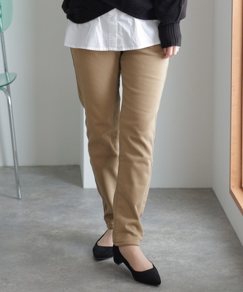 ElegChic(エレグシック)の「裏フリースツイル ウエストゴム パンツ(チノパンツ・レディース・ベージュ/カーキ/ブラック・XL/XXL/4L/L/M)」の11枚目の写真