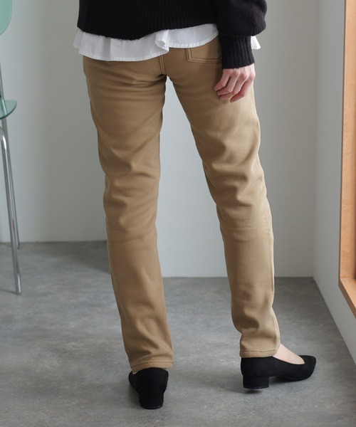 ElegChic(エレグシック)の「裏フリースツイル ウエストゴム パンツ(チノパンツ・レディース・ベージュ/カーキ/ブラック・XL/XXL/4L/L/M)」の7枚目の写真