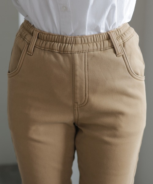 ElegChic(エレグシック)の「裏フリースツイル ウエストゴム パンツ(チノパンツ・レディース・ベージュ/カーキ/ブラック・XL/XXL/4L/L/M)」の12枚目の写真
