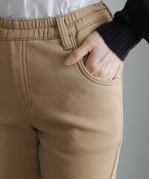 ElegChic(エレグシック)の「裏フリースツイル ウエストゴム パンツ(チノパンツ・レディース・ベージュ/カーキ/ブラック・XL/XXL/4L/L/M)」の17枚目の写真
