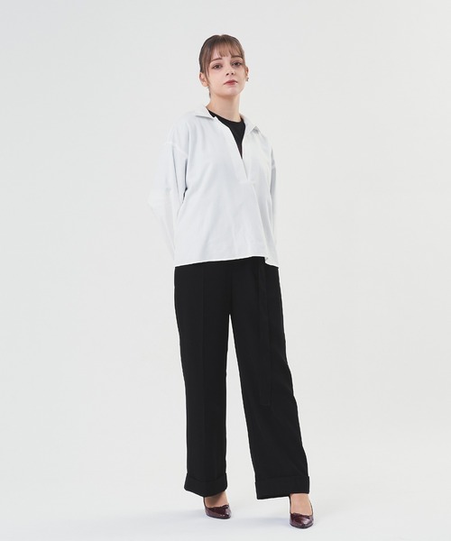 セール】【Oversized skipper shirt】/オーバーサイズスキッパー
