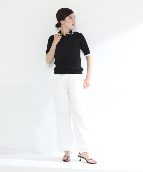 セール】【SLOANE/スローン】12Gワイドリブ バイカラー半袖