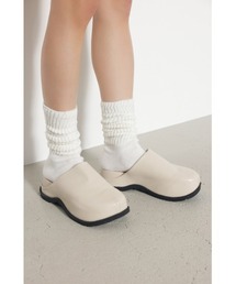 F/LEATHER CLOG SANDAL クロッグサンダル