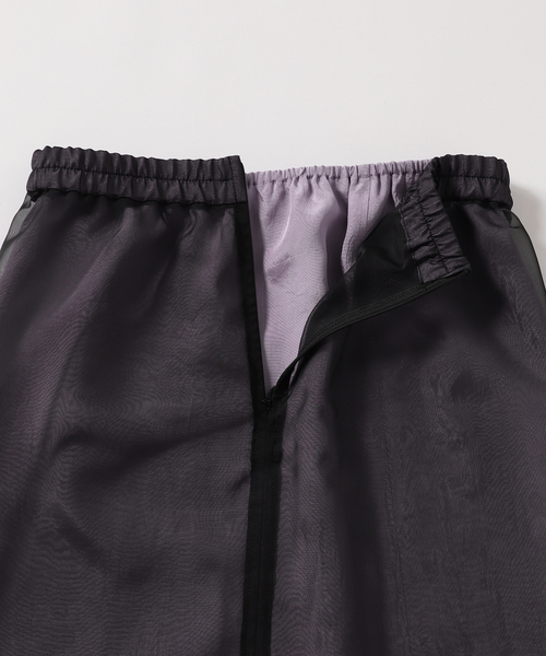 CITYSHOP（シティーショップ）の「ORGANDY THROUGH スカート（スカート・レディース・ブラック/ホワイト・36/38）」の4枚目の写真