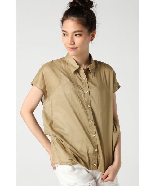 JOURNAL STANDARD(ジャーナルスタンダード)の「80ローンサイドタックシャツ#(シャツ/ブラウス・レディース・ホワイト/ベージュ/ネイビー/ピンク/イエロー・FREE)」の2枚目の写真