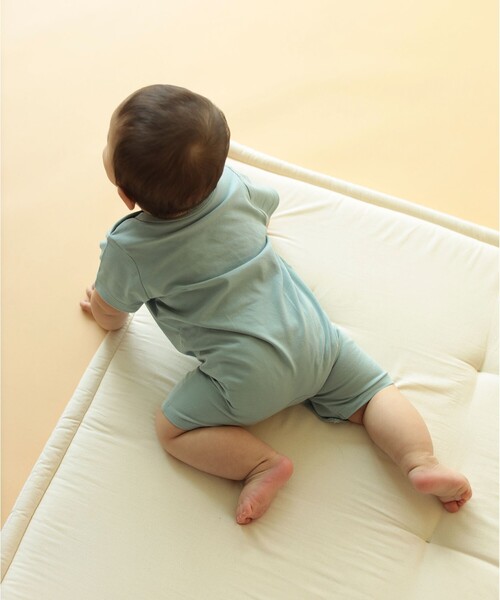 BEAMS mini(ビームスミニ)の「【WEB限定】半袖 スマイルプリント ロンパース(70~80cm)(ロンパース・キッズ・ホワイト系その他5/レッド系その他/サックスブルー/ホワイト系その他7・80/70)」の5枚目の写真