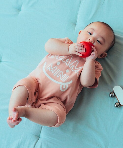 BEAMS mini(ビームスミニ)の「【WEB限定】半袖 スマイルプリント ロンパース(70~80cm)(ロンパース・キッズ・ホワイト系その他5/レッド系その他/サックスブルー/ホワイト系その他7・80/70)」の10枚目の写真