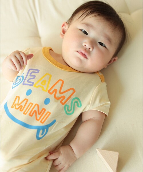 BEAMS mini(ビームスミニ)の「【WEB限定】半袖 スマイルプリント ロンパース(70~80cm)(ロンパース・キッズ・ホワイト系その他5/レッド系その他/サックスブルー/ホワイト系その他7・80/70)」の12枚目の写真