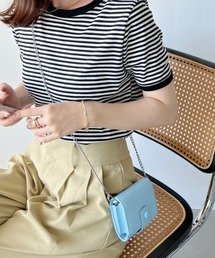 ミラー付き/マイクロミニショルダーチェーンバッグ