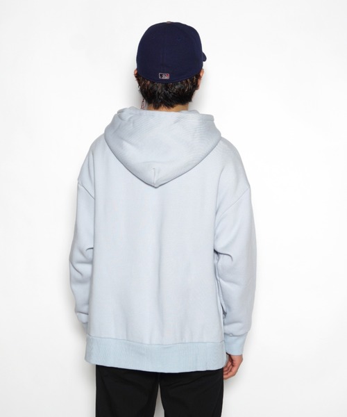 superNova.（スーパーノヴァ）の「Slit big zip parka - cotton wool sweat（パーカー・メンズ・サックスブルー・S/M）」の6枚目の写真