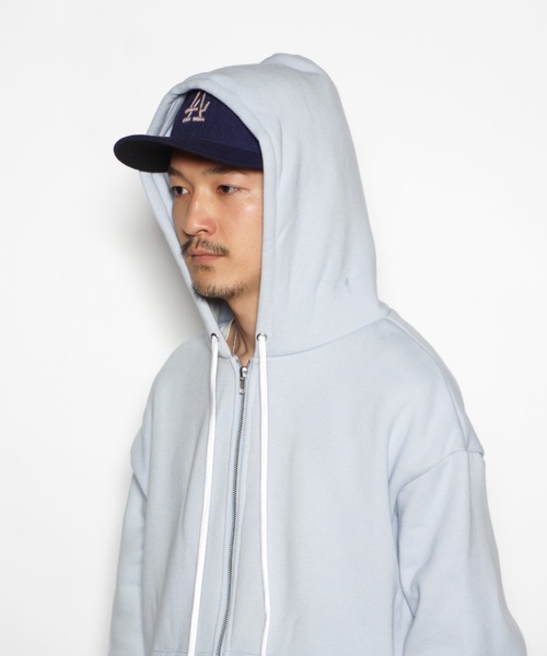 superNova.（スーパーノヴァ）の「Slit big zip parka - cotton wool sweat（パーカー・メンズ・サックスブルー・S/M）」の7枚目の写真