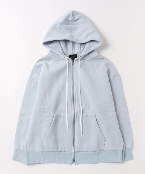 superNova.（スーパーノヴァ）の「Slit big zip parka - cotton wool sweat（パーカー・メンズ・サックスブルー・S/M）」の11枚目の写真