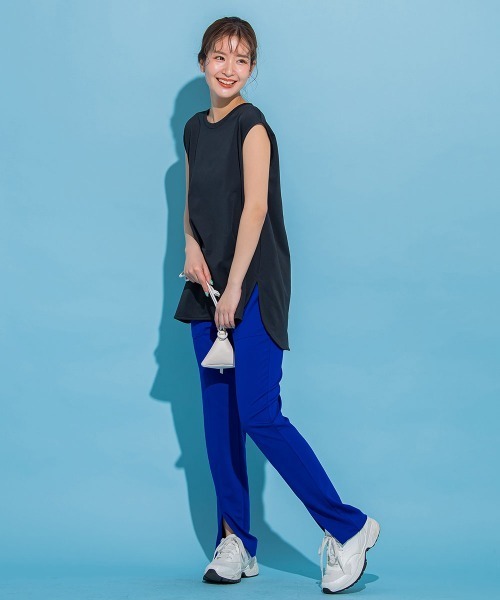 VICKY(ビッキー)の「【これからの夏に大活躍!機能性素材】さらさらフレンチスリーブ《手洗い可能》(Tシャツ/カットソー・レディース・ホワイト/ブラック/カーキ/イエロー/ネイビー/ベージュ・M)」の21枚目の写真
