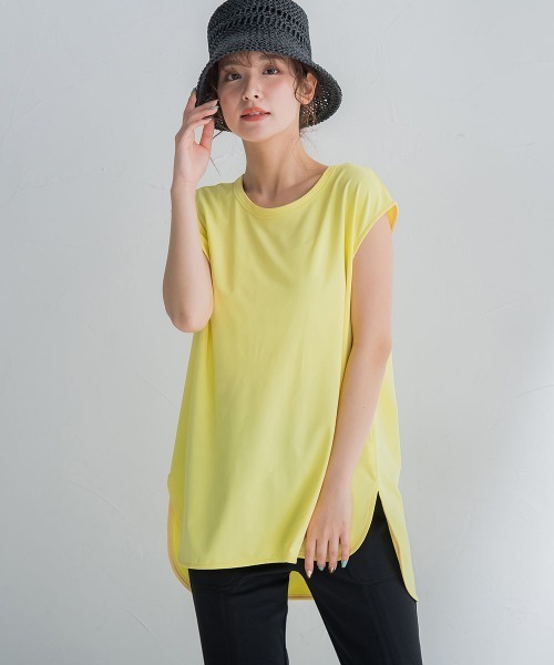 VICKY(ビッキー)の「【これからの夏に大活躍!機能性素材】さらさらフレンチスリーブ《手洗い可能》(Tシャツ/カットソー・レディース・ホワイト/ブラック/カーキ/イエロー/ネイビー/ベージュ・M)」の17枚目の写真