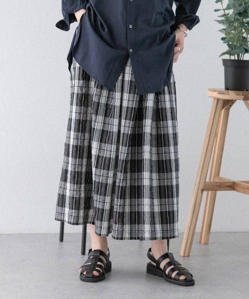 FORK&SPOON（フォークアンドスプーン）の「FORK&SPOON　サッカーチェックスカート（スカート・レディース・ブルー/ブラック・1/2）」の14枚目の写真