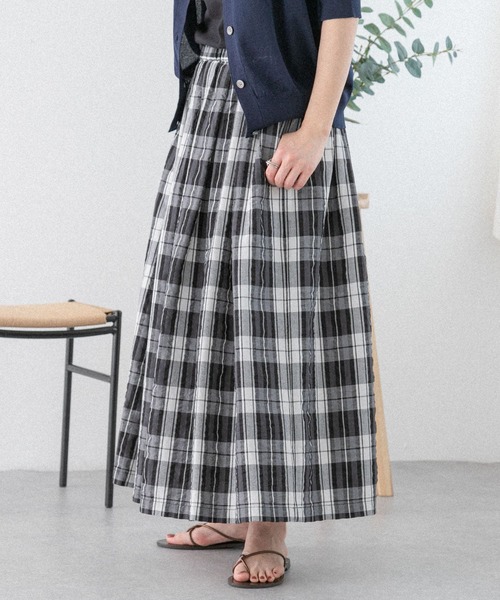 FORK&SPOON（フォークアンドスプーン）の「FORK&SPOON　サッカーチェックスカート（スカート・レディース・ブルー/ブラック・1/2）」の21枚目の写真