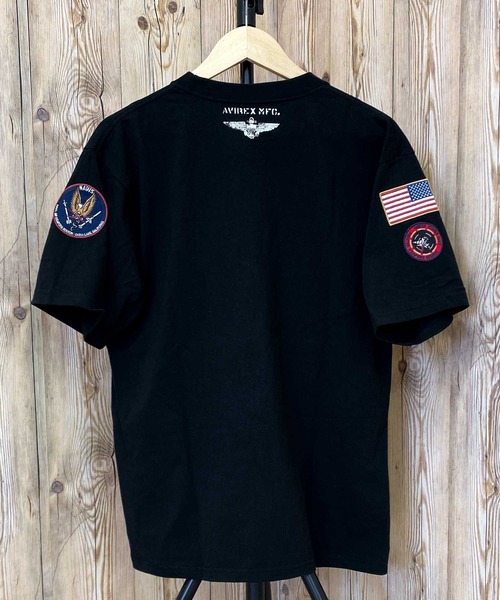 AVIREX(アヴィレックス)の「SQ, DUST DEVILS PATCH 半袖Tシャツ(Tシャツ/カットソー・メンズ・ネイビー/ブラック/セージグリーン/ホワイト・L/XL/XXL/M)」の5枚目の写真