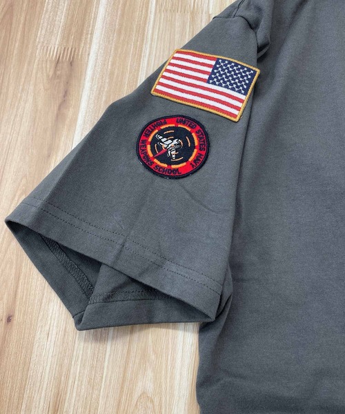 AVIREX(アヴィレックス)の「SQ, DUST DEVILS PATCH 半袖Tシャツ(Tシャツ/カットソー・メンズ・ネイビー/ブラック/セージグリーン/ホワイト・L/XL/XXL/M)」の17枚目の写真