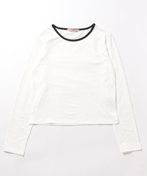 NinaetLina（ニナエリナ）の「無地リンガーカットソー（Tシャツ/カットソー・レディース・ブラック/ホワイト/グレー・FREE）」の7枚目の写真