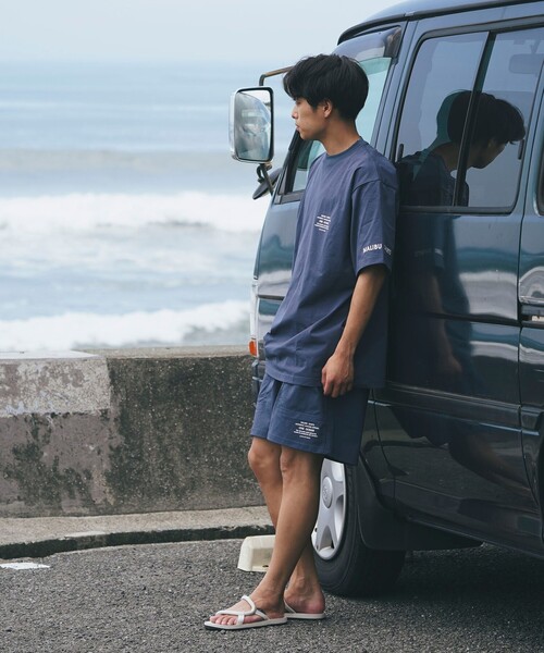 MALIBU SHIRTS(マリブシャツ)の「MALIBU SHIRTS x B:MING by BEAMS / 別注 ランド アンド ウォーター スリーブプリントTシャツ(セットアップ対応)(Tシャツ/カットソー・メンズ・ブラック/ホワイト/ネイビー・M/L/XL)」の8枚目の写真