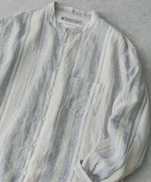 URBAN RESEARCH DOORS | 『XLサイズ/WEB限定』シルケットリネンバンドカラーロングスリーブシャツ(シャツ/ブラウス)