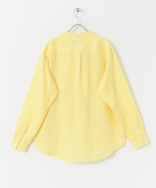 URBAN RESEARCH DOORS（アーバンリサーチドアーズ）の「シルケットリネンバンドカラーロングスリーブシャツ（シャツ/ブラウス・メンズ・ブラウン/ホワイト/ブルー/グリーン/イエロー/ホワイト系その他・MEDIUM/LARGE/X-LARGE）」の14枚目の写真